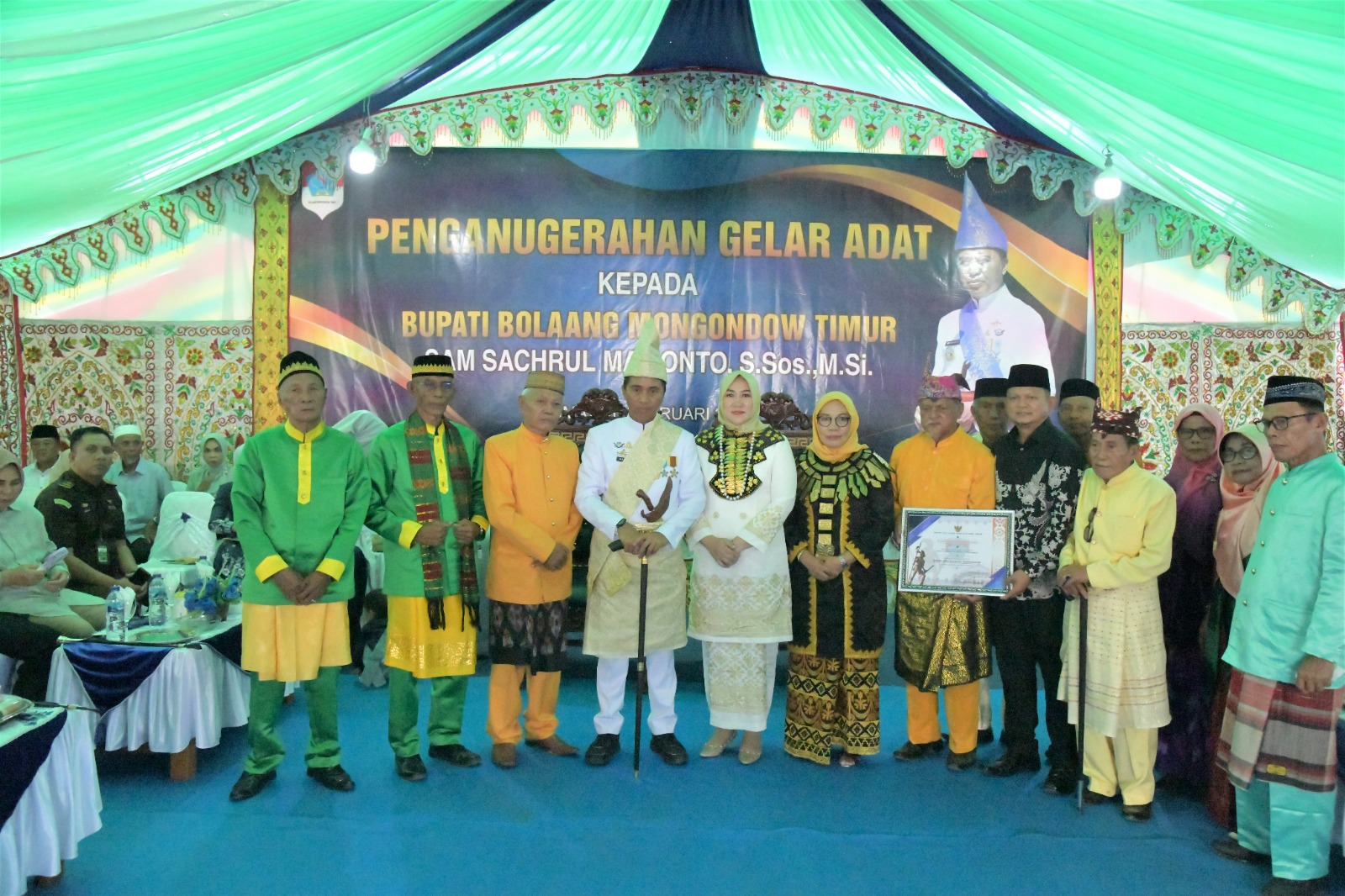 Dewan Adat se-BMR Sepakati Sachrul Mamonto Menyandang Gelar Adat 'Kolano Sinungkudan Tule Molantud In Ta Mokotareangkum'