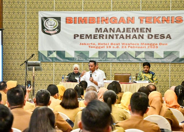 Sachrul Bekali Pengetahuan Seputar Manajemen Pemerintahan Bagi Pj Sangadi se-Boltim