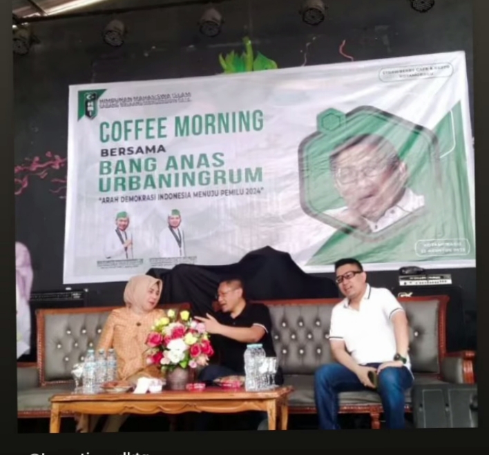 Tatong Bara dan Anas Urbaningrum Coffe Morning Bersama Kader HmI BMR, Diskusi Soal Ini