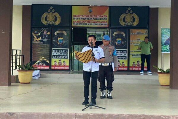 Kasat Intelkam Polres Boltim Sampaikan Personel Dilarang Terlibat Politik Praktis