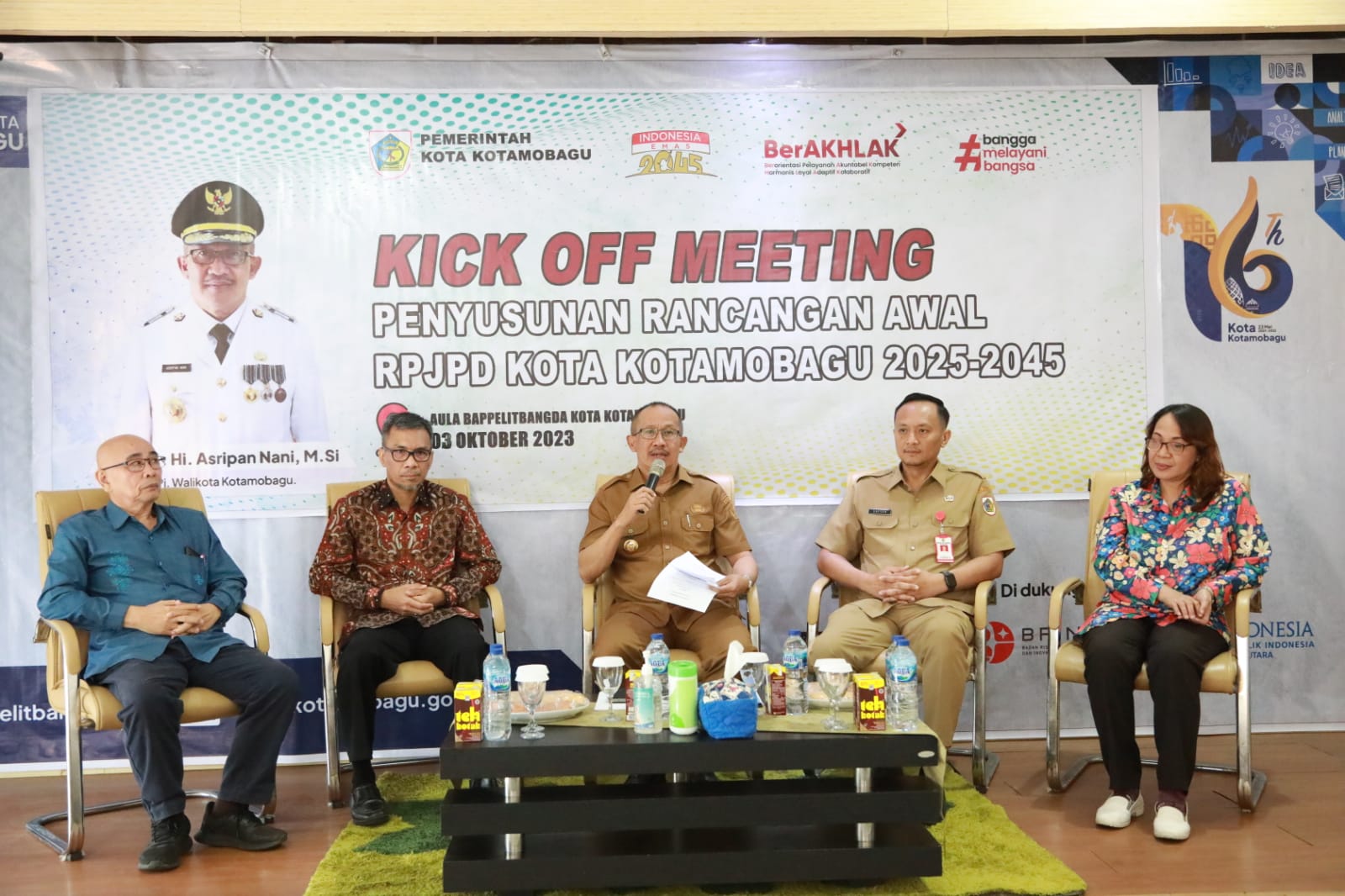 Wali Kota Asripan Nani Buka Kegiatan Kick Off Meeting Penyusunan RPJPD Kota Kotamobagu Tahun 2025-2045