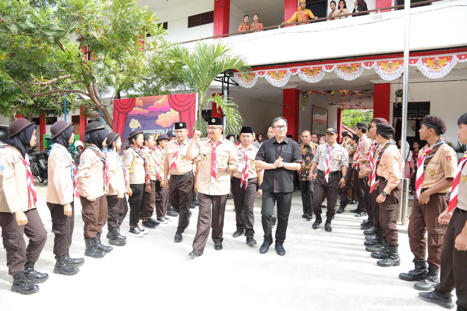 Wali Kota Kotamobagu, Dr. Drs. Hi. Asripan Nani, M.Si, secara resmi membuka Muscab II Gerakan Pramuka Kwatir Cabang Kotamobagu, Jumat, 20 Oktober 2023. Foto : Protokol Dinas Kominfo Kotamobagu.