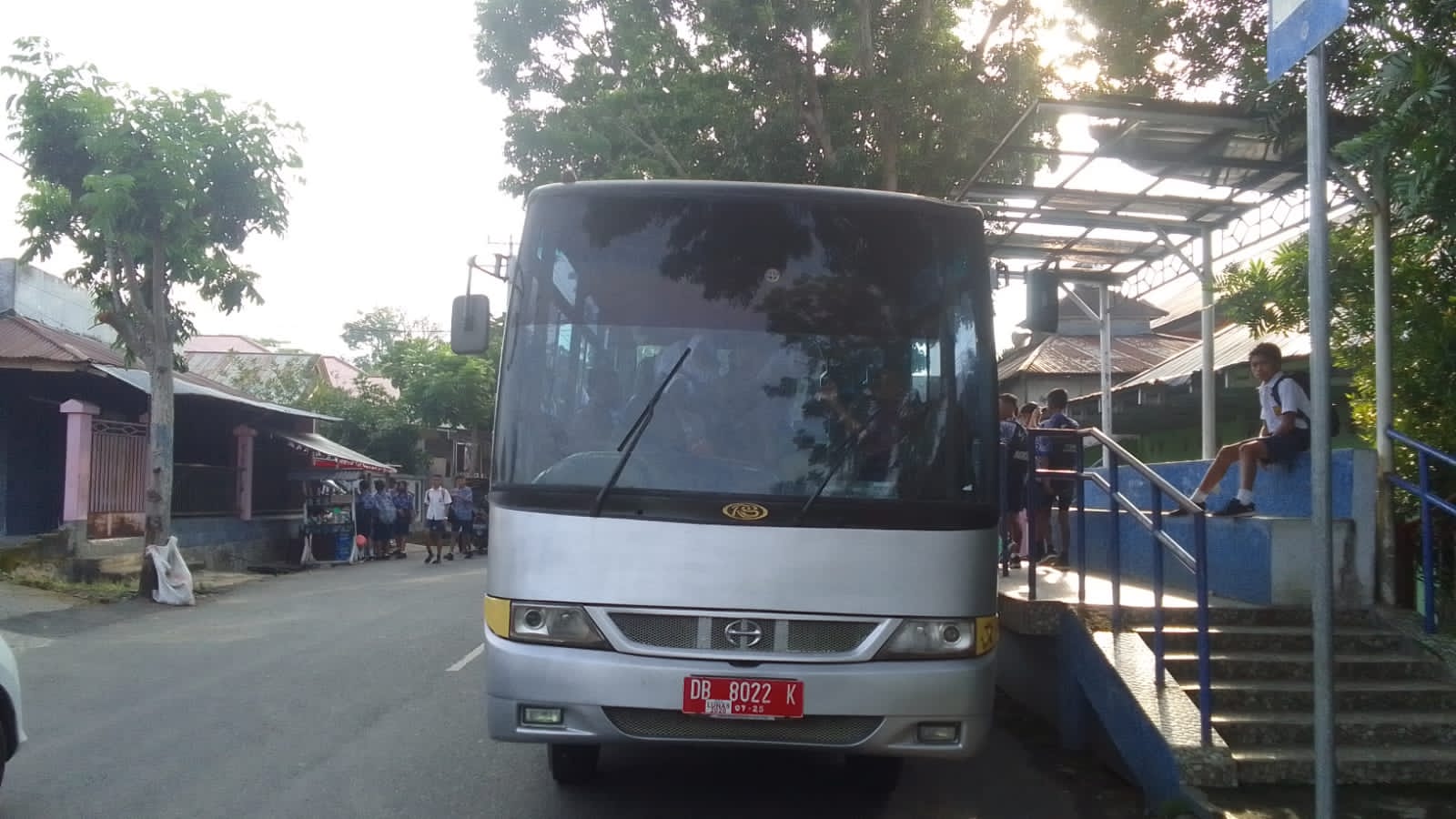Bus gratis untuk anak sekolah di Kotamobagu