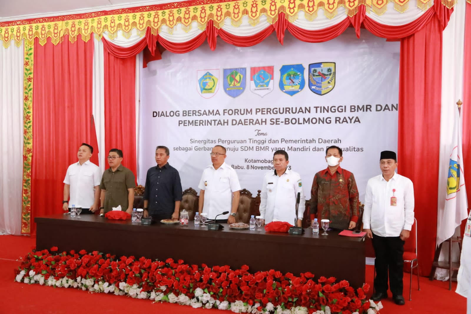 Pemerintah Kota Kotamobagu menggelar Dialog Forum Perguruan Tinggi Bersama Kepala Daerah se-BMR, Rabu, 8 November 2023. Foto : Protokol Dinas Kominfo Kotamobagu.