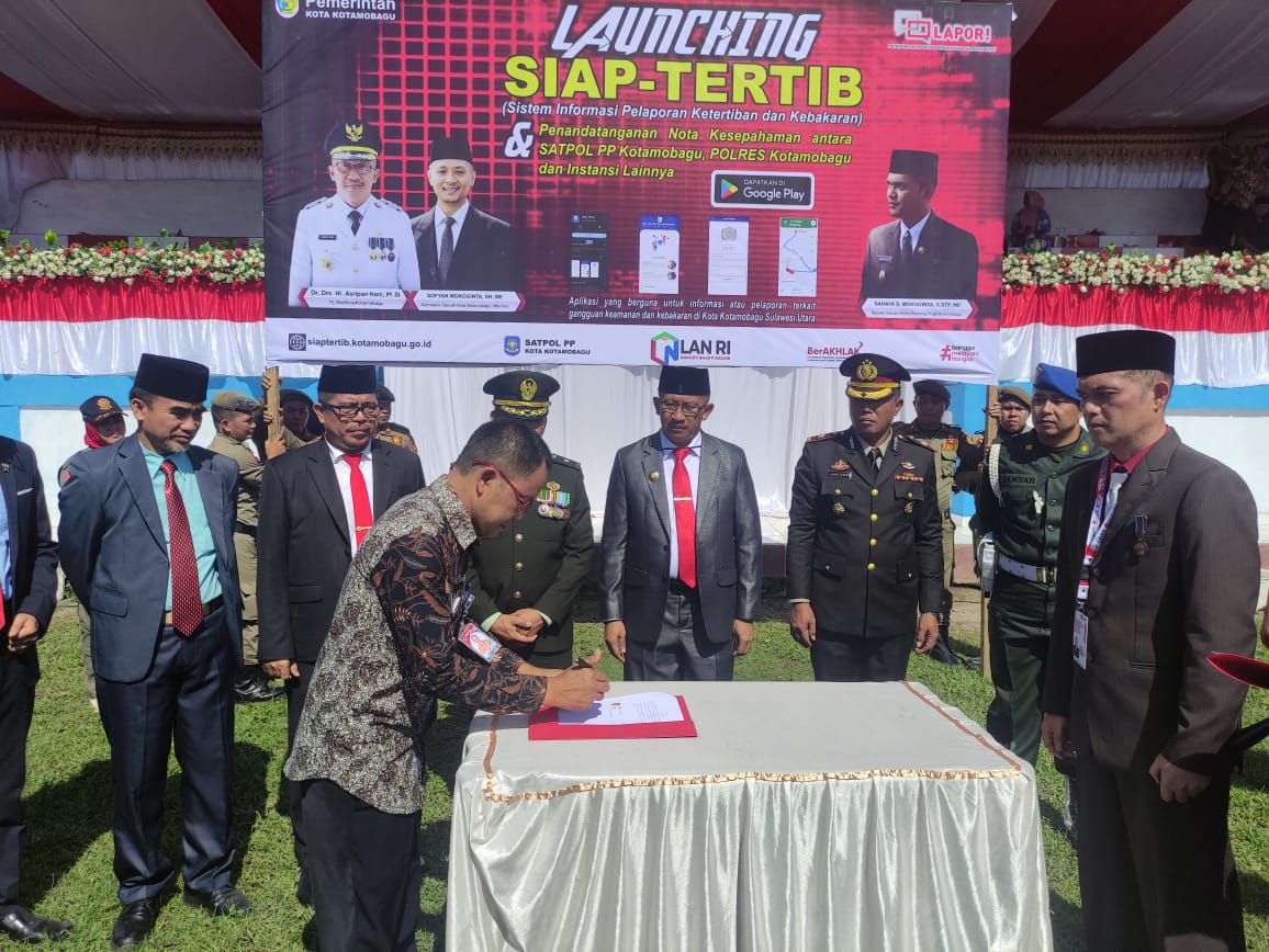 Pemerintah Kotamobagu Launching Aplikasi Siap Tertib