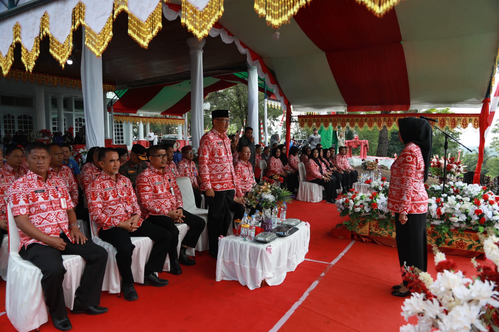 Pemkot Kotamobagu Gelar Apel Perdana Tahun 2024 di Bukit Ilongkow, Kamis 4 Januari 2024. Foto : Diskominfo Kotamobagu