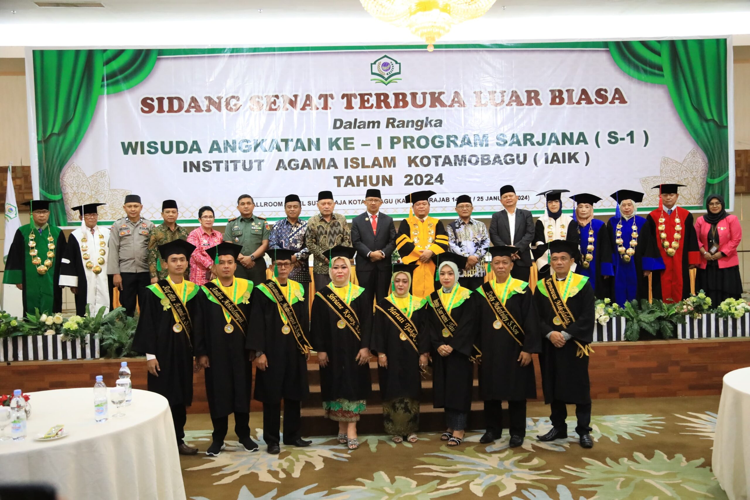 Penjabat Wali Kota Kotamobagu Hadiri Wisuda Angkatan Pertama Kampus IAIK