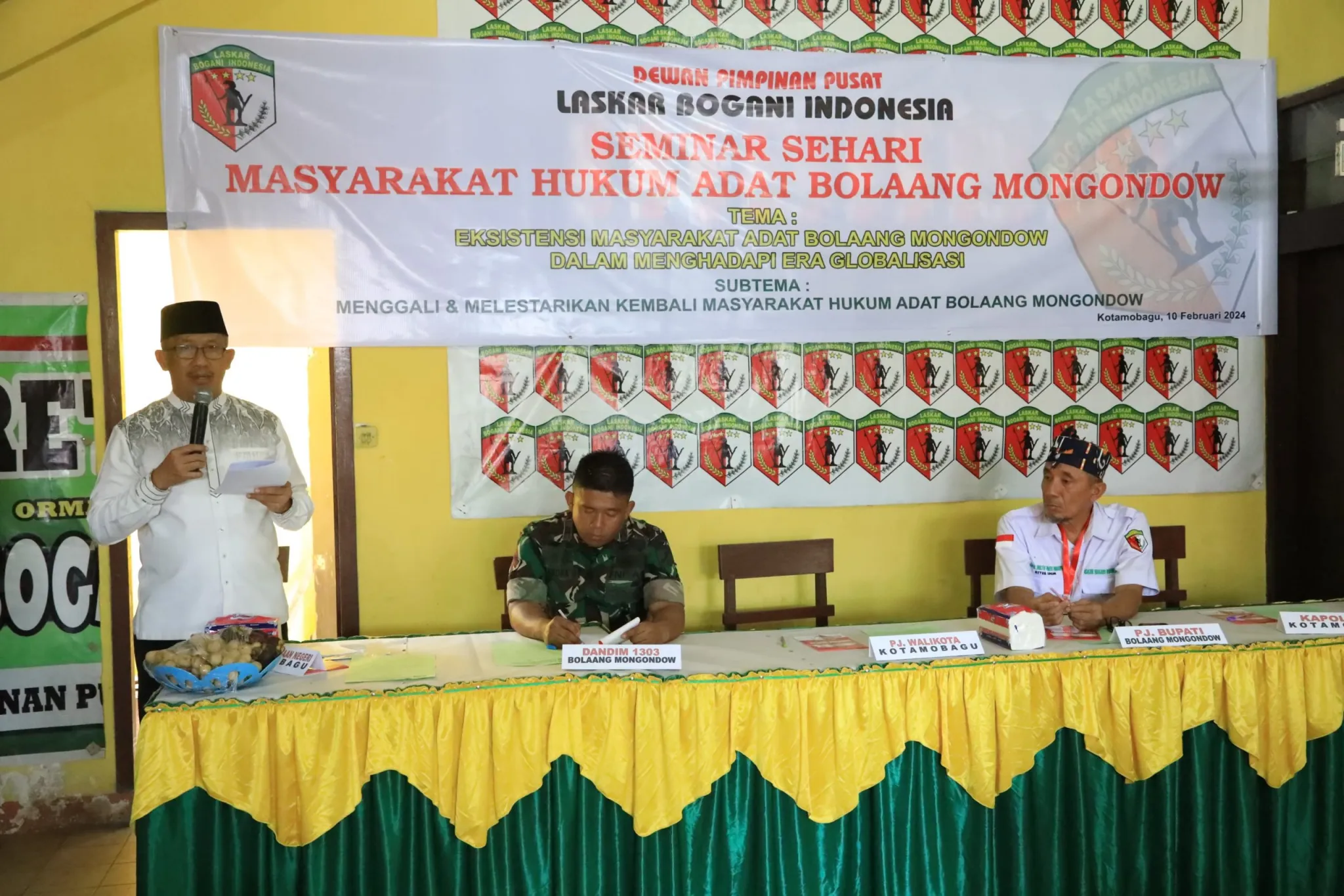 Asripan Nani Hadiri Seminar Sehari Masyarakat Hukum Adat Bolmong