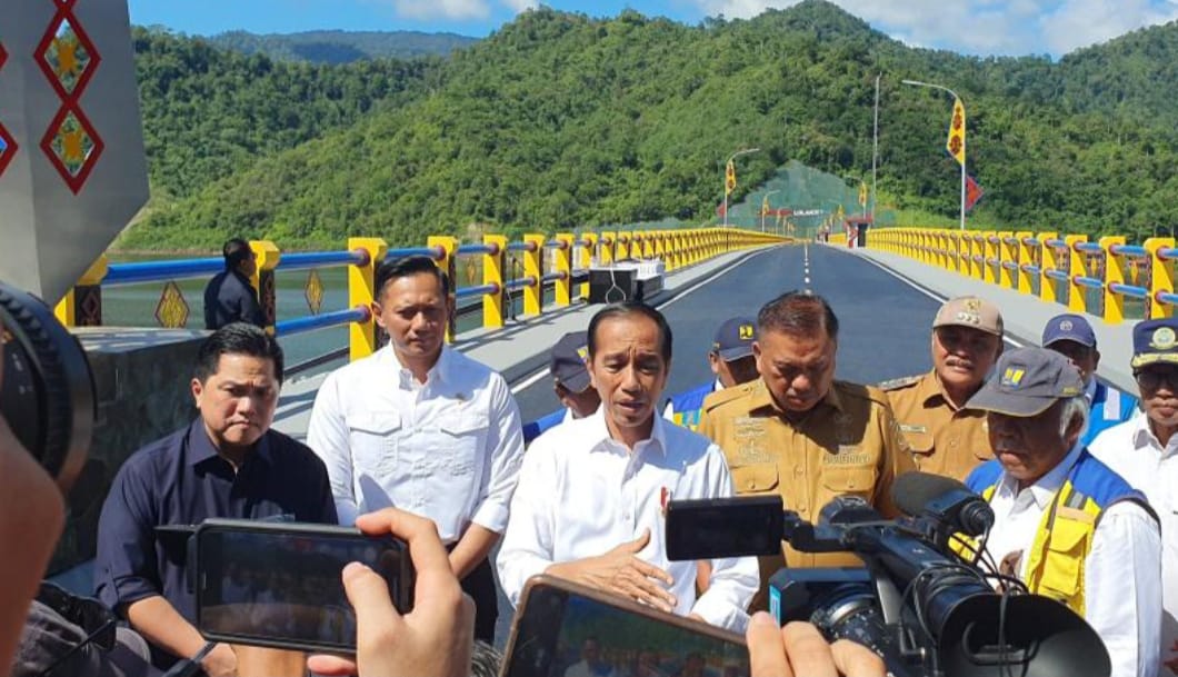 Diresmikan Presiden RI Joko Widodo, Asripan Nani Saksikan Langsung Peresmian Bendungan Lolak
