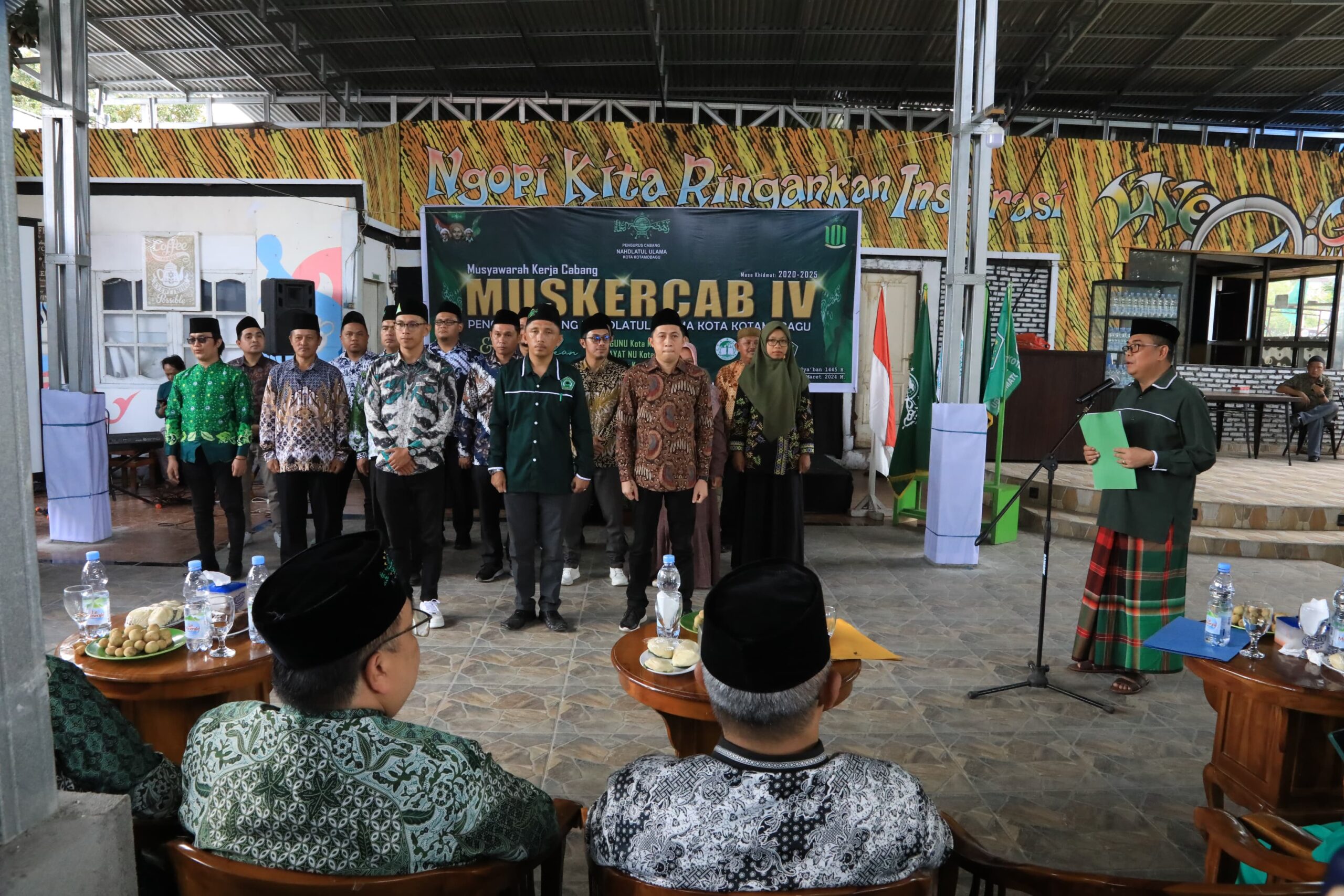 Asripan Nani Resmi Buka Muskercab IV Nahdatul NU Kota Kotamobagu, Minggu 3 Maret 2024. Foto : Protokol Dinas Kominfo Kotamobagu