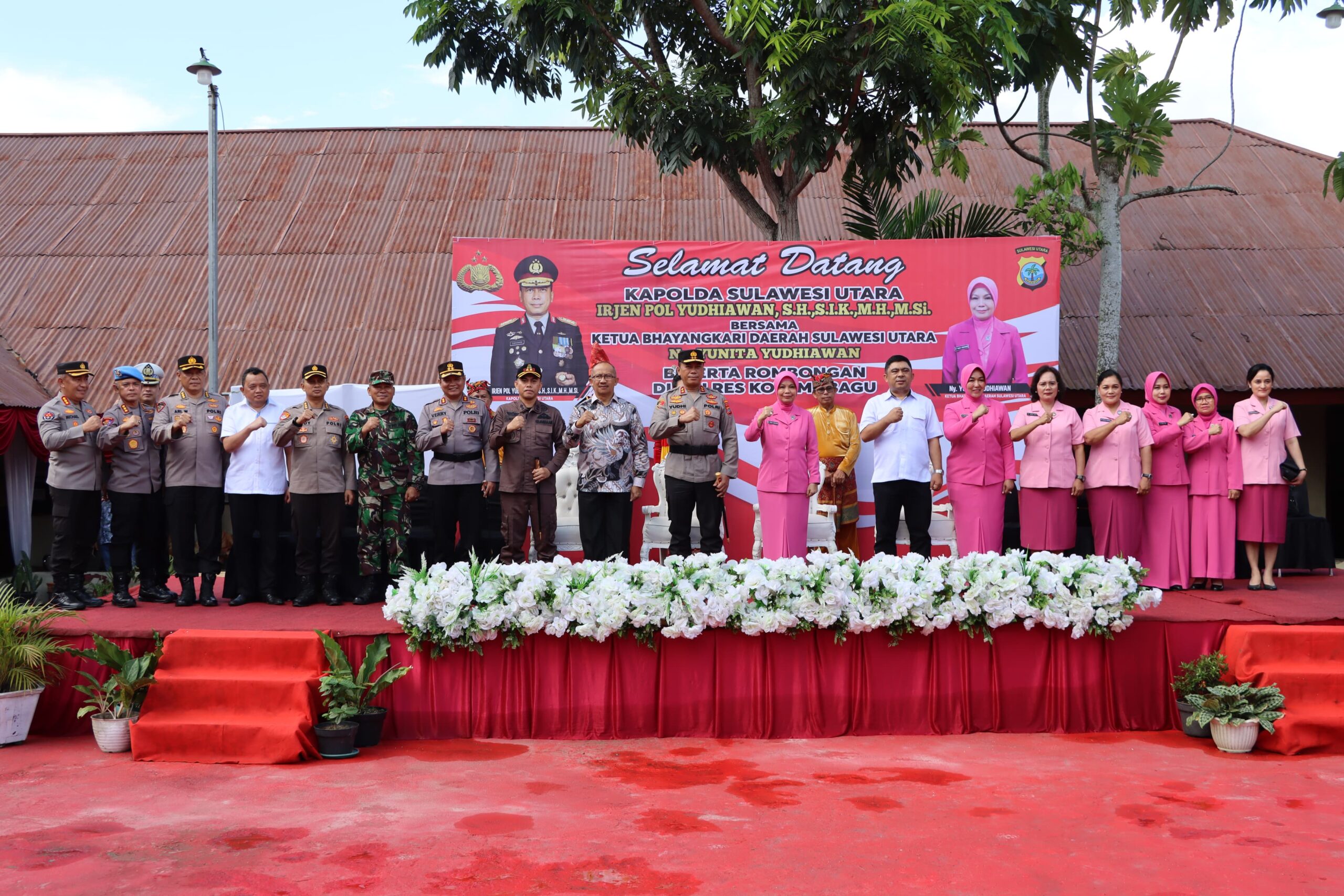 Asripan Nani Sambut Kunker Kapolda Sulut