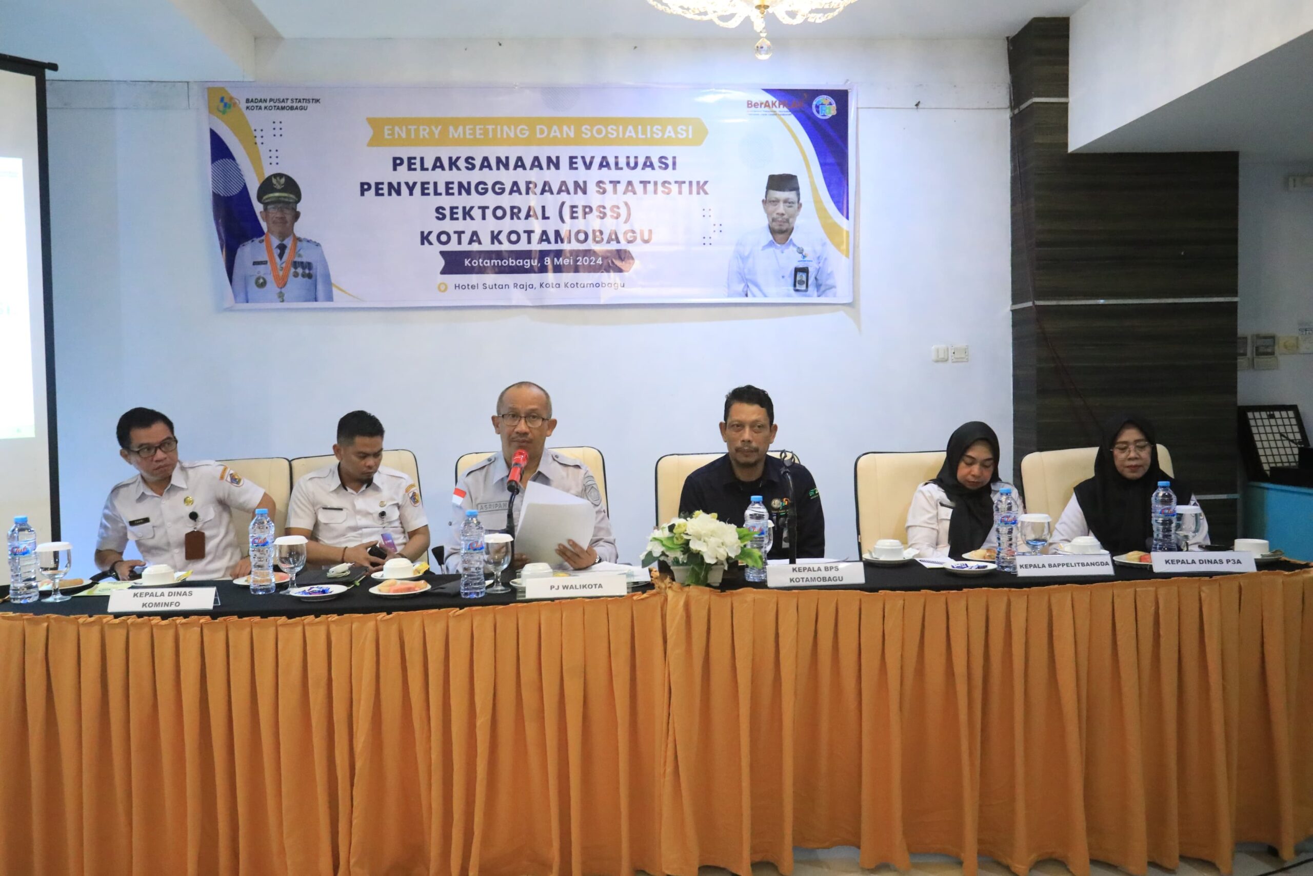 Wali Kota Buka Entry Meeting dan Sosialisasi Evaluasi Penyelenggaraan Statistik Sektoral Kotamobagu