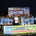 Meddy Makalalag Hadiri Penutupan Sepak Bola Kapolres Cup Tahun 2024