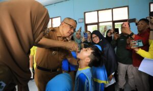 Pj Wali Kota kotamobagu Canangkan Pekan Imunisasi Nasional Polio Tahun 2024