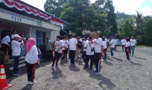 Meriahkan HUT Kemerdekaan RI ke-79  PDAM Bolmong Gelar Lomba Gerak Jalan Keliling Kotamobagu