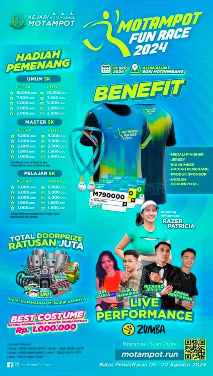 Buruan ! 20 Agustus Pendaftaran Motampot Fest Ditutup, Banyak Doorprize Menanti Anda