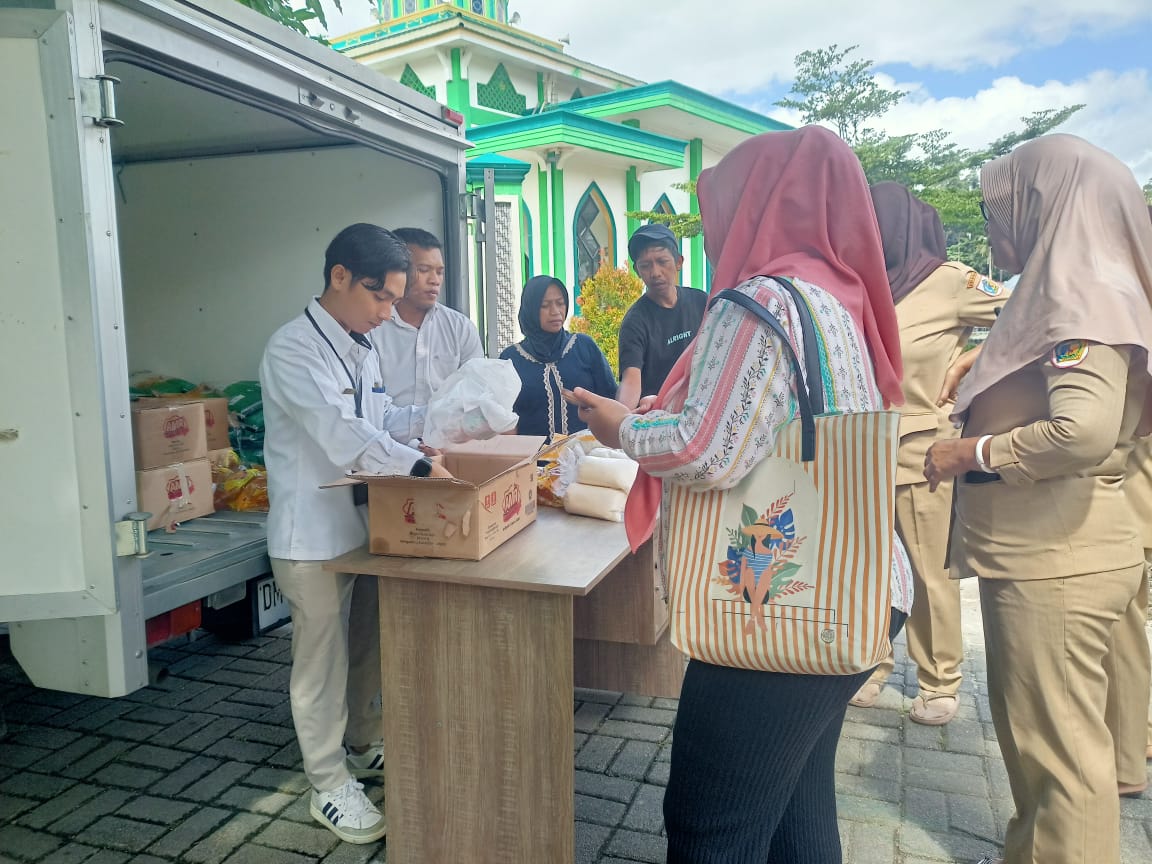 DKP Kotamobagu Kembali Gelar Pangan Murah di Desa Poyowa Besar II