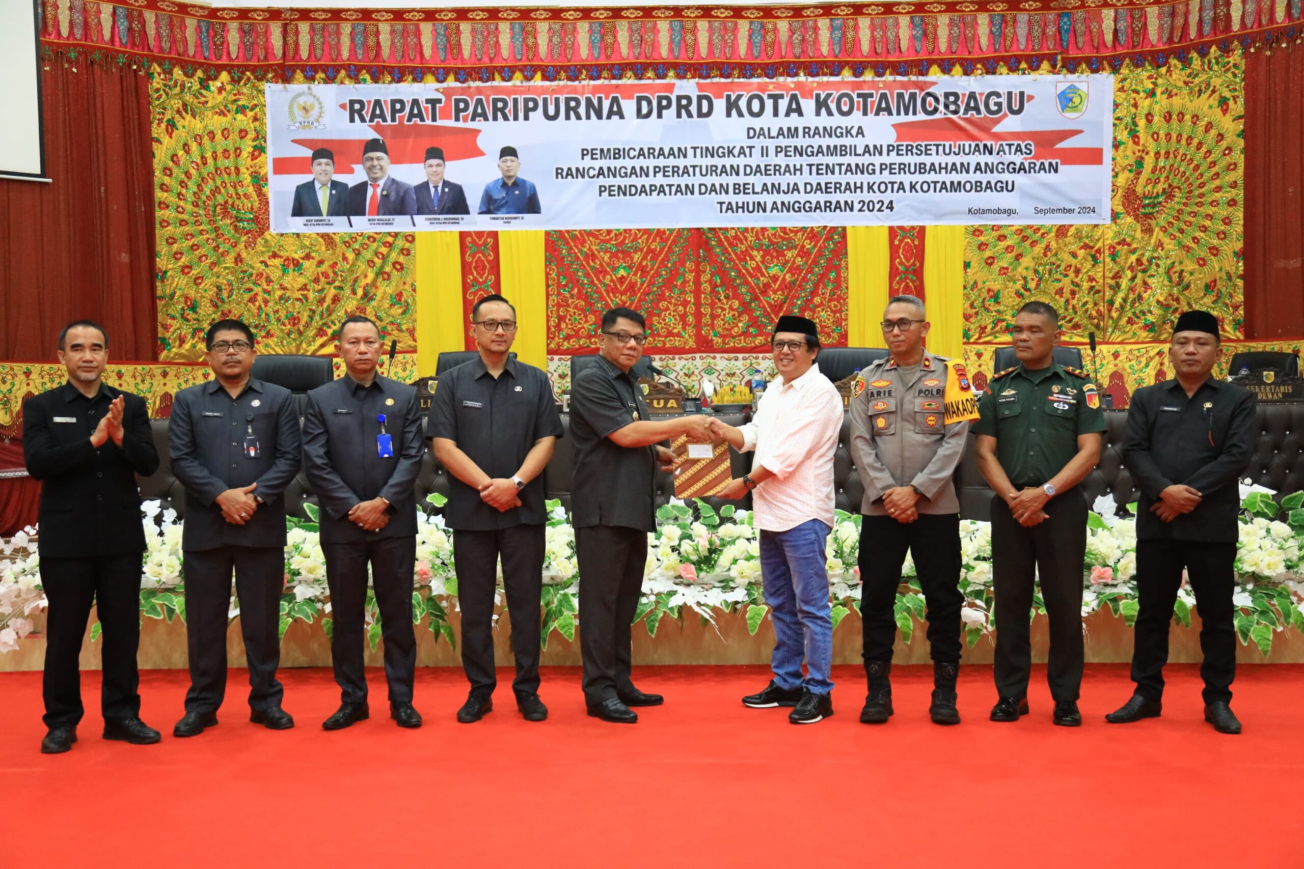 Pj Wali Kota Kotamobagu Hadiri Rapat Paripurna DPRD Terkait APBD-P