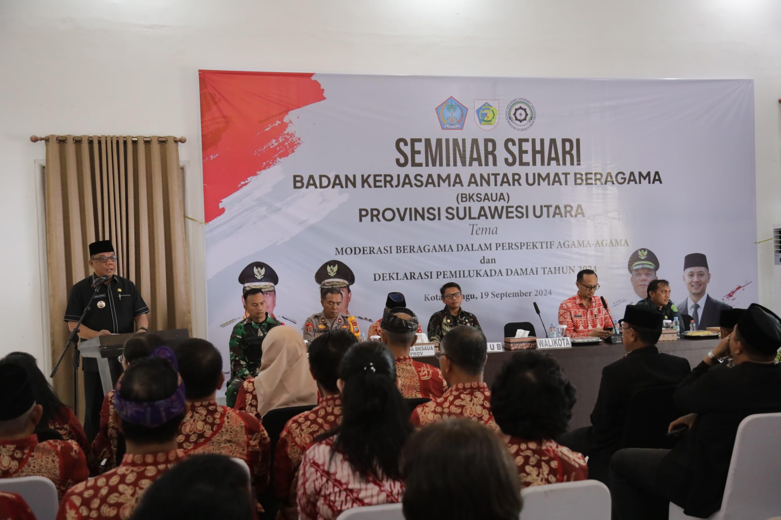 Pj Wali Kota Kotamobagu Hadiri Seminar Sehari BKSAU