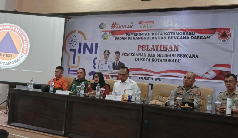 Pemkot Kotamobagu Gelar Pelatihan Penanggulangan dan Mitigasi Bencana 