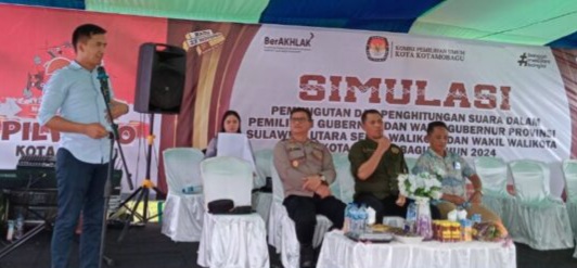 KPU Kotamobagu Gelar Simulasi Pungut Hitung