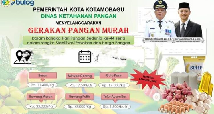 Tekan Laju Inflasi, Pemkot Kotamobagu Gencar Program GPM