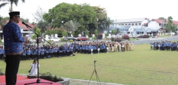 Pj Wali Kota Kotamobagu Pimpin Apel KORPRI