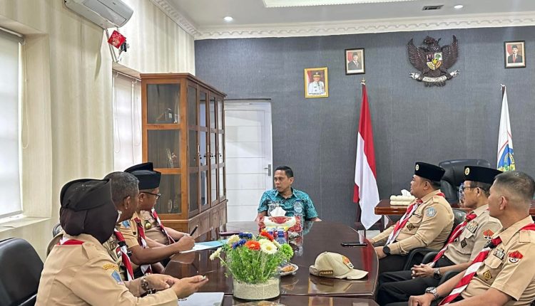 Wali Kota Kotamobagu Terima Kunjungan Kwarcab Gerakan Pramuka Kotamobagu