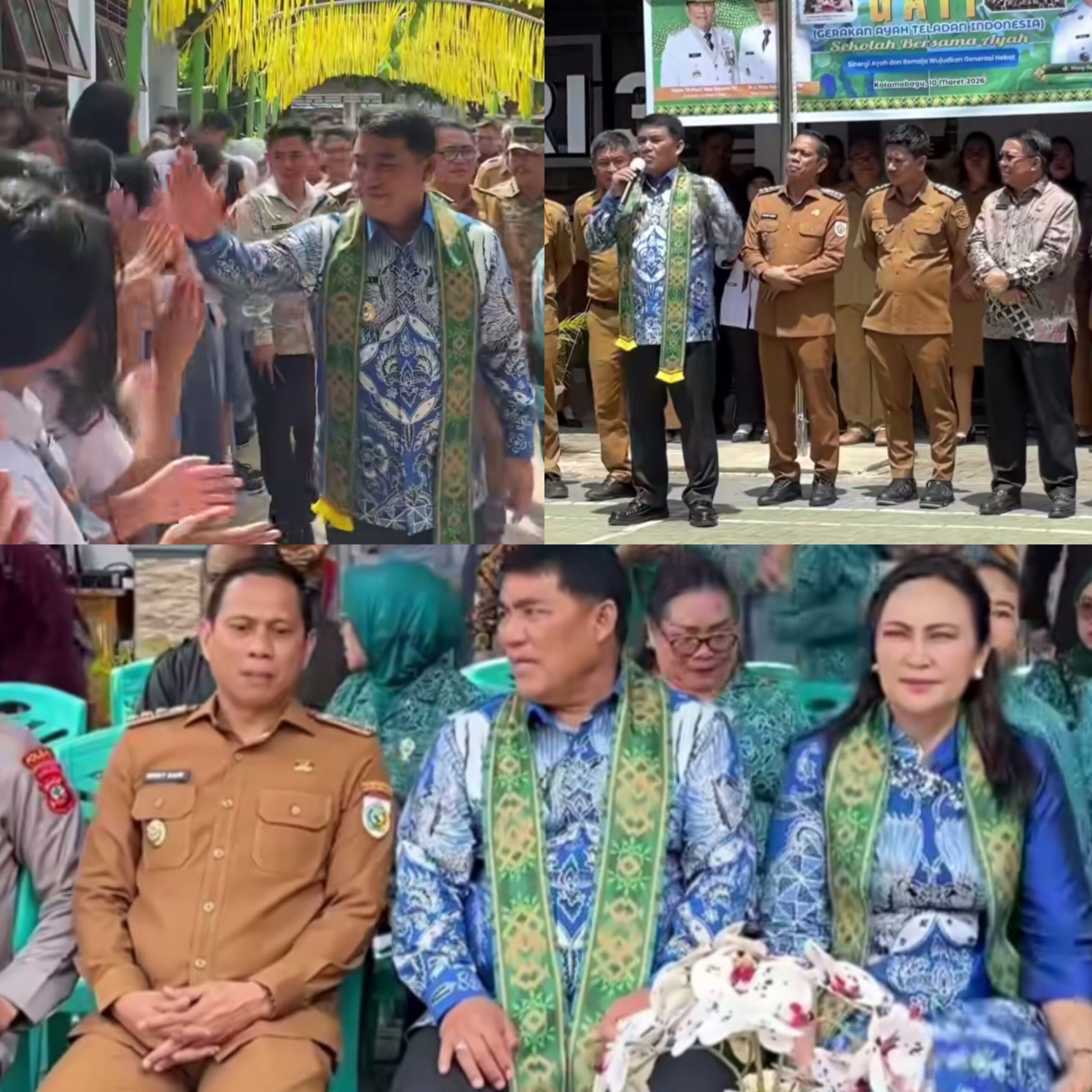 Didampingi Wali Kota dan Wawali, Gubernur YSK Kunjungi SMA Negeri 3 Kotamobagu