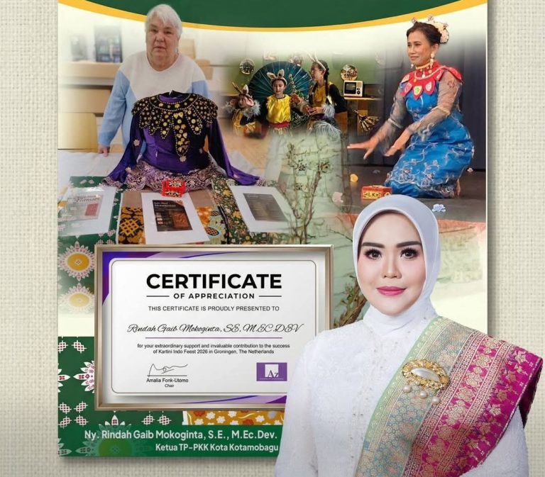 Promosikan Budaya dan Pakaian Adat Mongondow, Rindah Mokoginta Dapat Penghargaan Internasional 