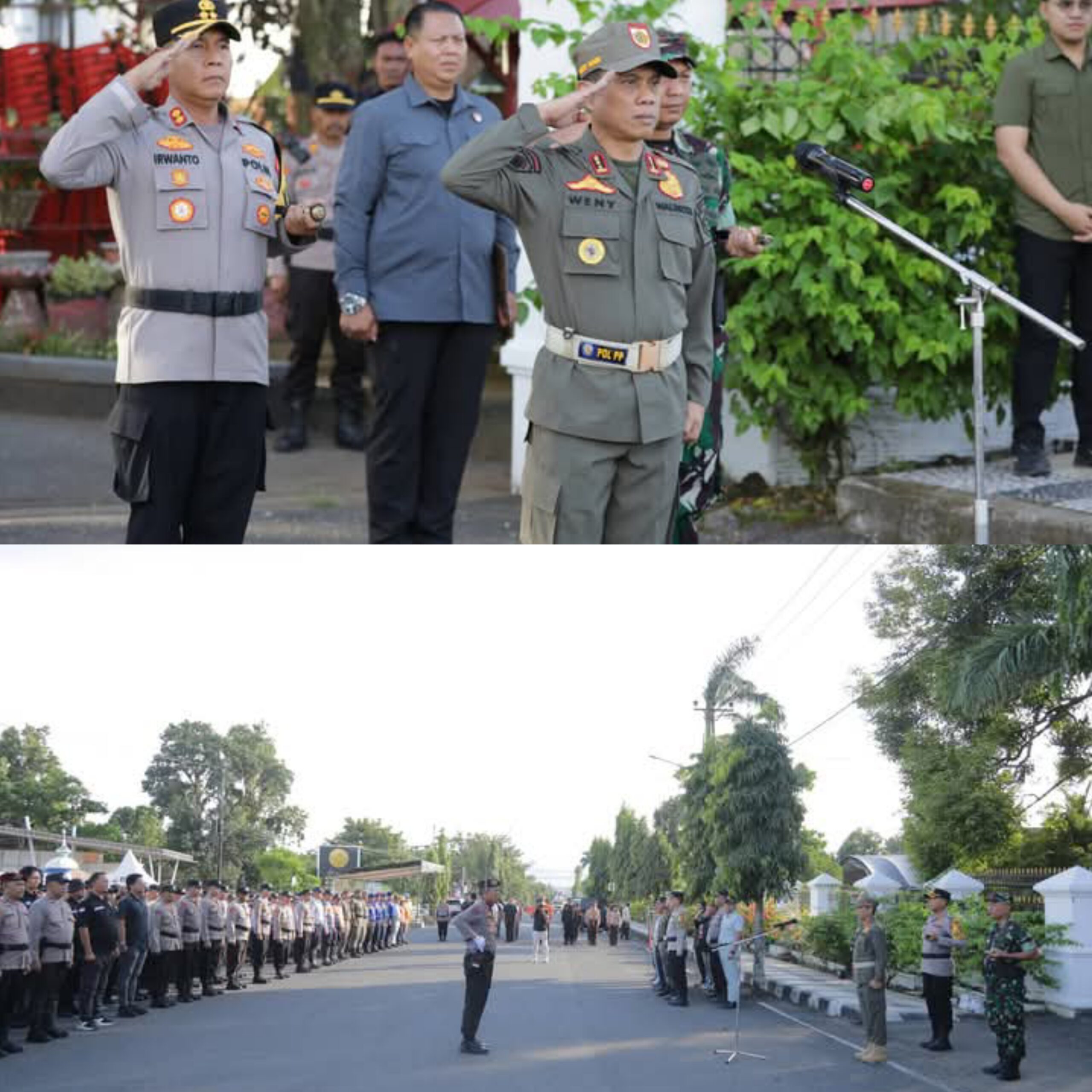 Wali Kota Kotamobagu Pimpin Apel Pengamanan Malam Takbiran Idul Fitri 1447 Hijriah
