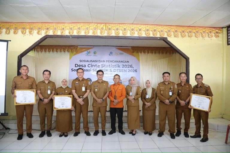 Berikut Tiga Desa Cinta Statistik di Kota Kotamobagu 2026
