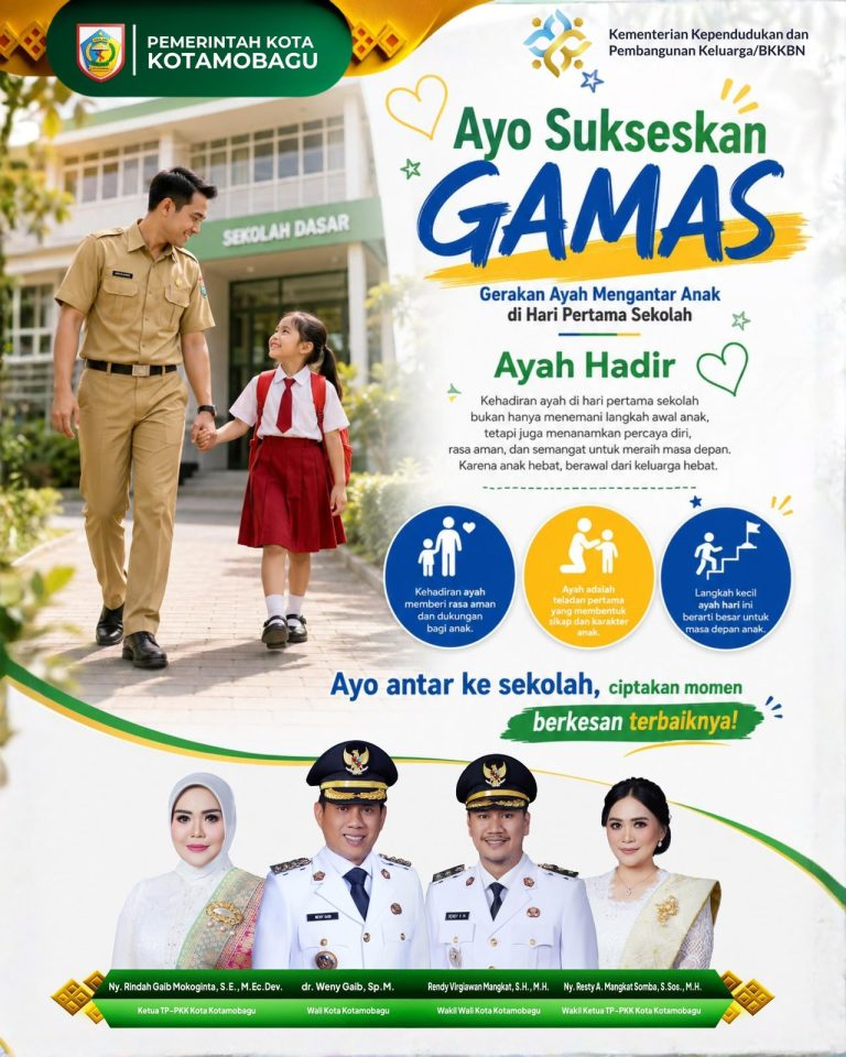 Sukseskan Program GATI, Wali Kota Kotamobagu Dorong Lewat GAMAS Bagi Anak Sekolah