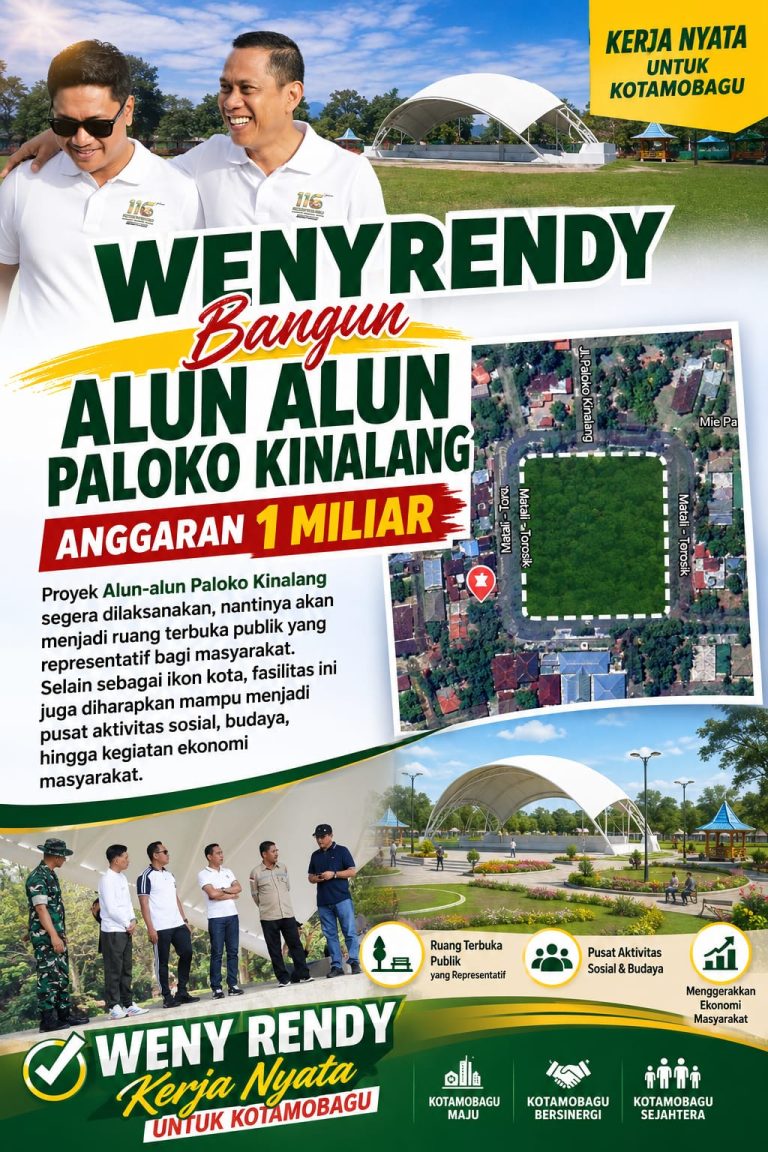 Alun-alun Paloko Kinalang Jadi Ikon Baru Untuk Aktivitas Masyarakat Kotamobagu
