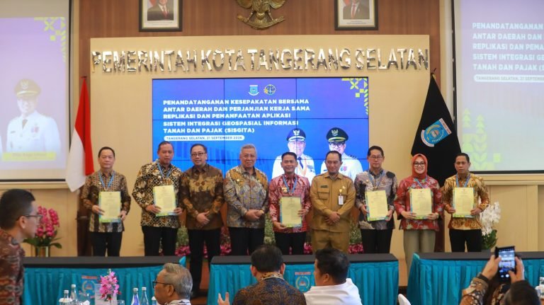 Pemkot Kotamobagu dengan Pemkot Tangerang Selatan Teken MoU Terkait Geospasial Informasi Tanah dan Pajak