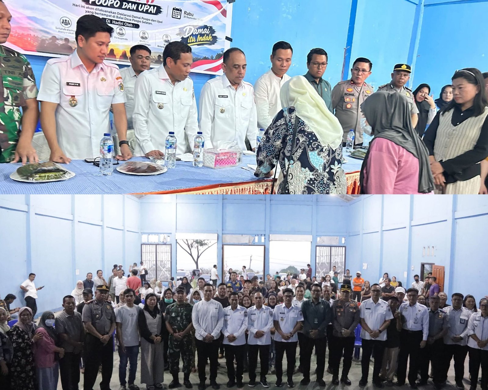 Poopo - Upai Deklarasi Damai, Dua Kepala Daerah Berharap Ini Yang Terakhir dan Damai